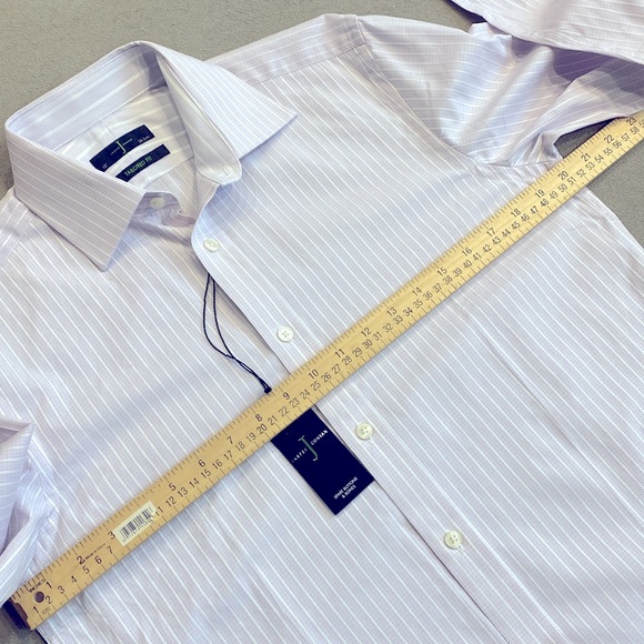 NWT Jasper Conran Tailored Fit 100% Cotton Bottom Up Men's Shirt Neck Size 15" ! - Picture 10 of 12
